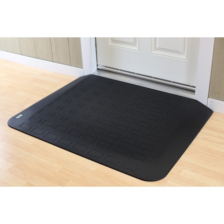 Handi Ramp ADA Compliant Rubber Threshold Ramp: 3" Rise x 46" Wide x 34-1/4" Depth MRAEZ2390